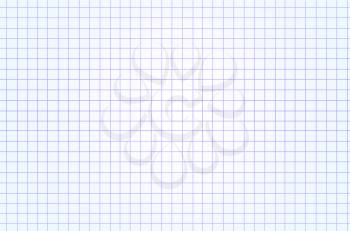White squared paper seamless sheet texture, background