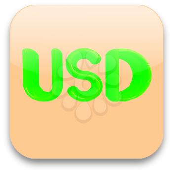Currency USD symbol icon 