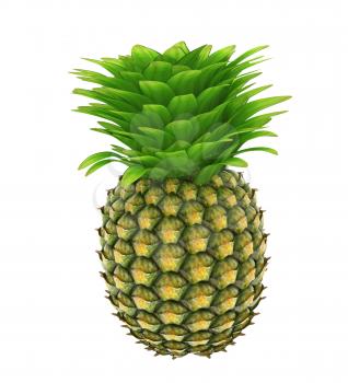 pineapple on a white background