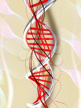 DNA structure model background 
