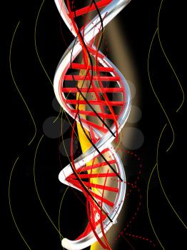 DNA structure model background 
