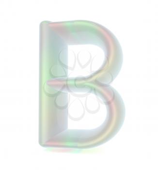 Glossy alphabet. The letter B