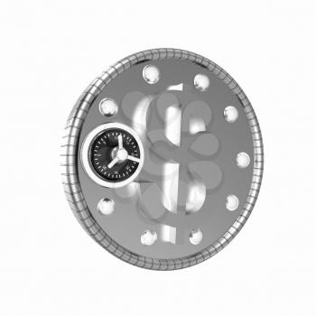 safe in the form of dollar coin icon