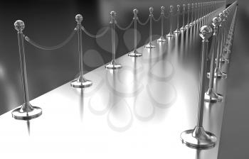 3d illustration of path to the success 