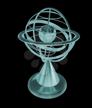 Terrestrial globe model 