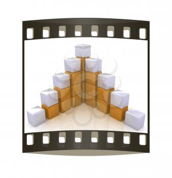 cubic diagram structure. The film strip