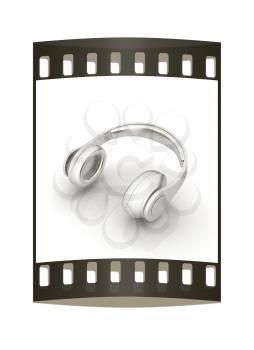 Headphones Icon. The film strip