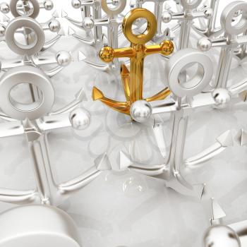 leadership concept with anchors