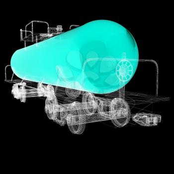 3D model cistern car