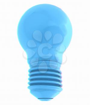 3d bulb icon. 3D illustration. Anaglyph. View with red/cyan glasses to see in 3D.
