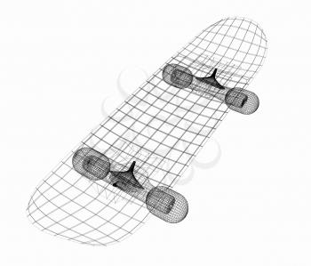 Skateboard. 3d illustration