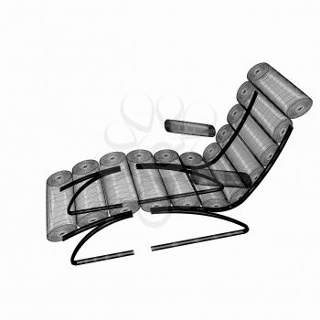 Medical chair for cosmetology. 3d illustration
