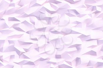Abstract pink triangles background, 3d render illustration
