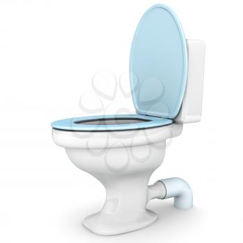Toilet  bowl isolated on white