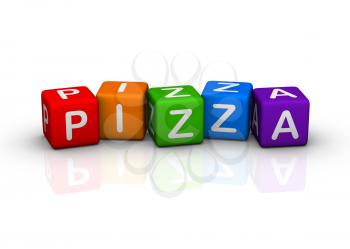 pizza (buzzword colorful cubes series)