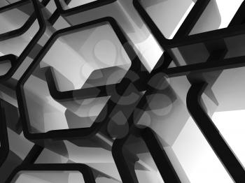 Abstract honeycomb background, 3d render illustration