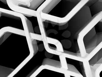 Abstract honeycomb ornamental background, 3d render illustration