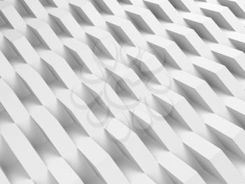 Abstract digital background, geometric relief, corners over wall. 3d render illustration