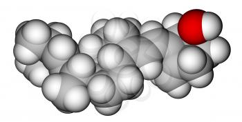 Vitamin D2 (Ergocalciferol) 3D molecular model