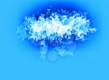 Horizontal blue abstract earth cloud illustration backgroundd hd