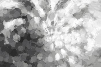 Horizontal black and white blots on canvas illustration background