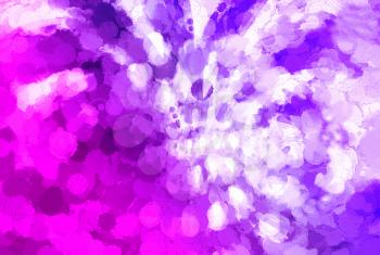Horizontal pink and purple blots on canvas illustration background