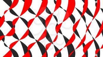 Red and black curved lines illustration background
