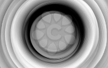 Extruded black and white 3d extruded swirl teleport background