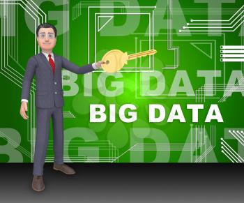 Big Data Tools Digital Toolbox 3d Rendering Shows Mainframe Computing Management Improvement And Storage Process