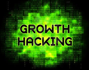 Growth Hacking Website Improvement Tactics 2d Illustration Shows Breakthrough Ways To Improve Websites Traffic