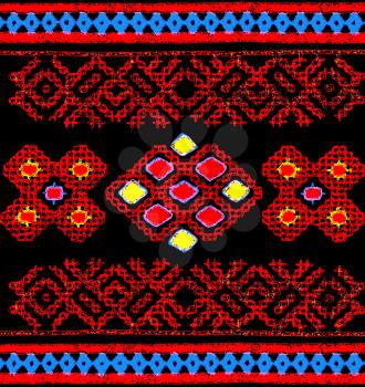 Traditional russian embroidery pattern.