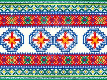 Mordovian national embroidery.