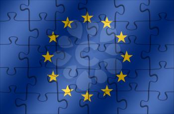 Europe Puzzle flag