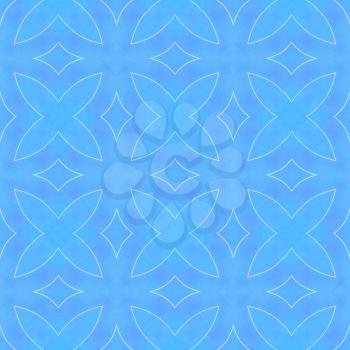 Blue background with white line. Tile decor.