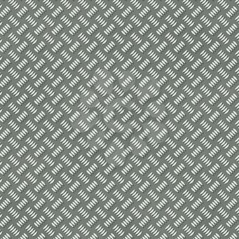 Illustration of the seamless silver metal plate with rib pattern.