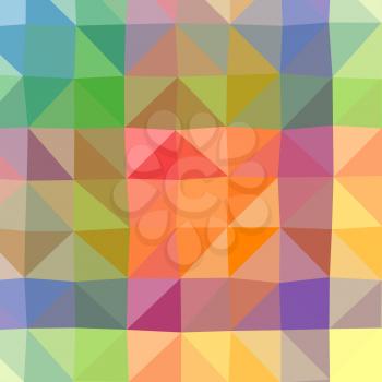 Abstract low poly and triangular color background.