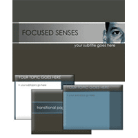 Focused senses powerpoint template