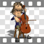 Beethoven playing cello