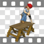 Carpenter sawing table