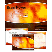 Brain power powerpoint template