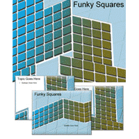 Funky squares powerpoint template