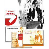 Tuesday morning powerpoint template