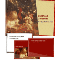 Childhood Christmas powerpoint template