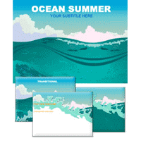 Ocean summer powerpoint template