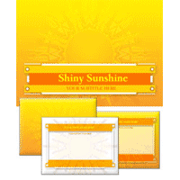 Shiny sunshine powerpoint template