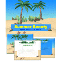 Summer beauty powerpoint template