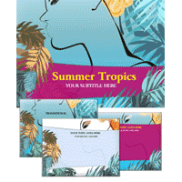 Summer tropics powerpoint template
