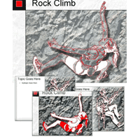 Rock climb powerpoint template