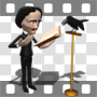 Edgar reading The Raven poem