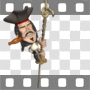 Pirate climbing rope